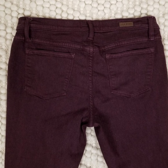 LILA RYAN Skinny Stretch Jeans Port Sz 28 - Picture 3 of 5